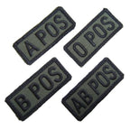 Military Patch（ミリタリーパッチ）BLOOD TAPE 血液型 ミニパッチ サブデュード フック付き【レターパックプラス対応】【レターパックライト対応】