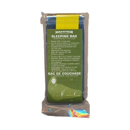 MARATHON Survival Sleeping Bag [Mylar Emergency Sleeping Bag] [Emergency/disaster sleeping bag] [Letter Pack Plus compatible] [Letter Pack Light compatible]