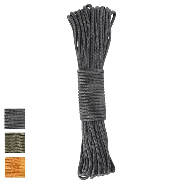 MILITARY (ミリタリー) PARA-LITE 550 パラコード15m PARACORD/TINDER [ファイアコード][Black][Olive Drab][Orange]【レターパックプラス対応】