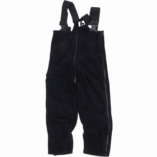 US (US military release product) fleece overalls black [unused]