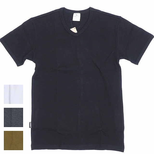 AVIREX（アヴィレックス）RIB S/S Vネック Tシャツ [4色]【レターパックプラス対応】