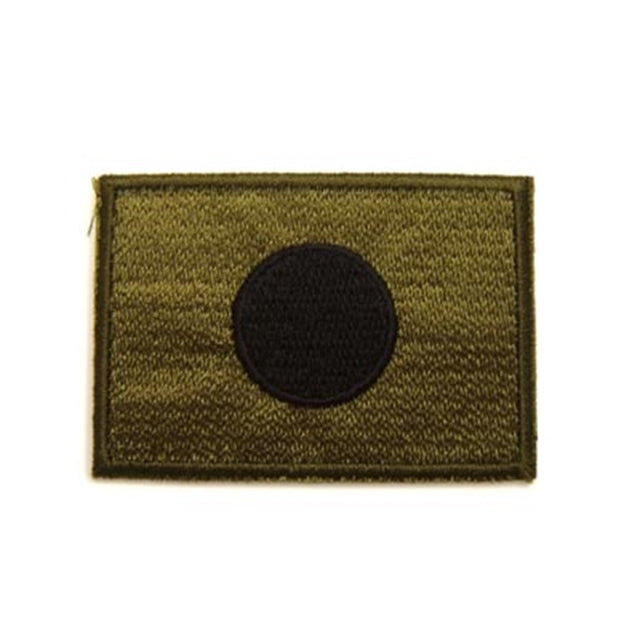 Military Patch Japanese flag Hinomaru patch [3 colors] [Small/2.2cm x 3.2cm] [Letter Pack Plus compatible] [Letter Pack Light compatible]