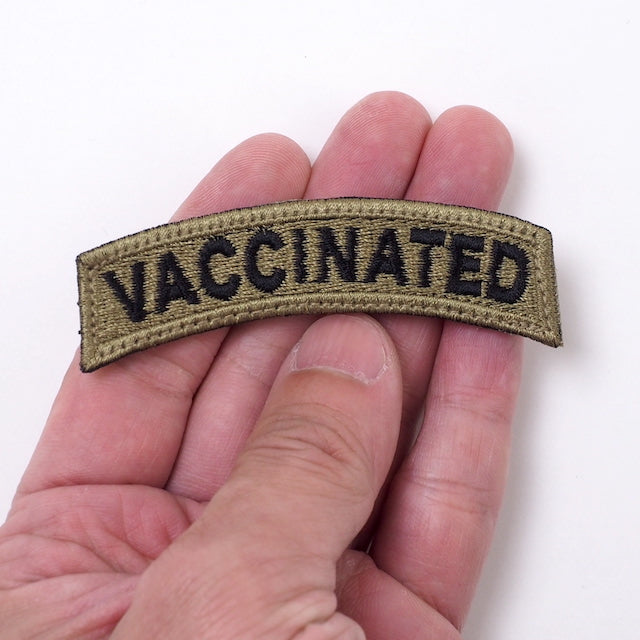 Military Patch (Military Patch) VACCINATED Tab Spice Brown OCP [with hook] [Compatible with Letter Pack Plus] [Compatible with Letter Pack Light]