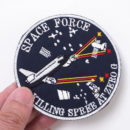 Military Patch SPACE FORCE KILLING SPREE AT ZERO G patch [with hook] [Compatible with Letter Pack Plus] [Compatible with Letter Pack Light]