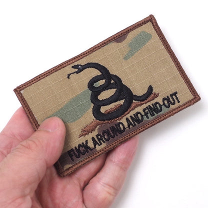 Military Patch FUCK AROUND AND FIND OUT patch [with hook] [Compatible with Letter Pack Plus] [Compatible with Letter Pack Light]