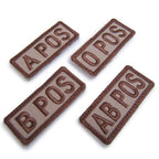 Military Patch BLOOD TAPE Blood Type Mini Patch with Desert Hook [Compatible with Letter Pack Plus] [Compatible with Letter Pack Light]