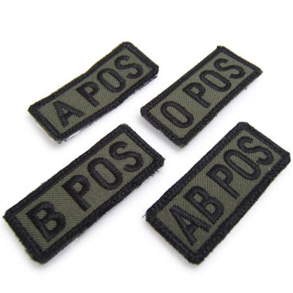 Military Patch BLOOD TAPE Blood Type Mini Patch Subdude with Hook [Compatible with Letter Pack Plus] [Compatible with Letter Pack Light]