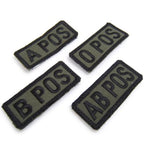 Military Patch（ミリタリーパッチ）BLOOD TAPE 血液型 ミニパッチ サブデュード フック付き【レターパックプラス対応】【レターパックライト対応】