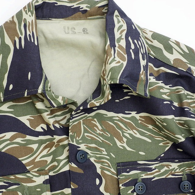 SESSLER Vietnam Tiger Stripe Jacket 3 Pocket Blue Tiger Vietnam Tiger Stripe Jacket [100% Cotton] [Blue Tiger] [Nakata Shoten]