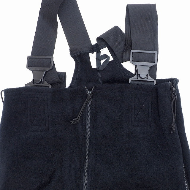 US (US military release product) fleece overalls black [unused]