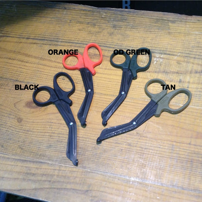 MSM (Mil Spec Monkey) MSM EMT Shears Mini Rescue Scissors [Black, OD Green, Orange, Tan] [Black Blade] [Safety Scissors] [Letter Pack Plus Compatible] [Letter Pack Light Compatible]