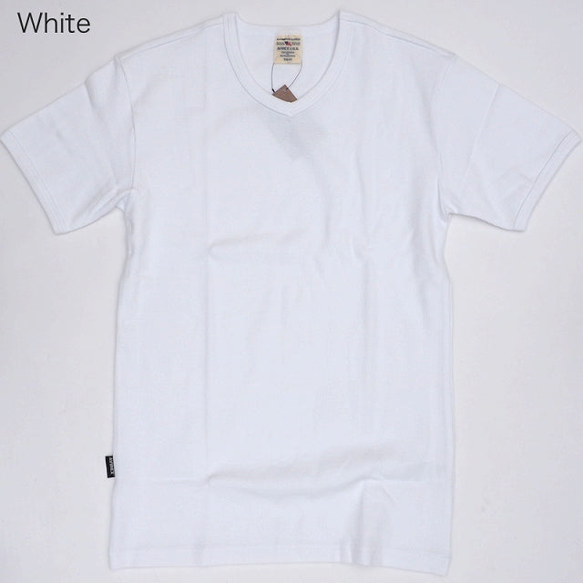 AVIREX（アヴィレックス）RIB S/S Vネック Tシャツ [4色]【レターパックプラス対応】
