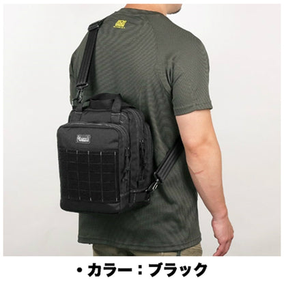 MAGFORCE Cougar Portfolio Bag [500D Nylon] [Black, Tan] [MF-0341]