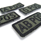 Military Patch（ミリタリーパッチ）BLOOD TAPE 血液型 ミニパッチ サブデュード フック付き【レターパックプラス対応】【レターパックライト対応】