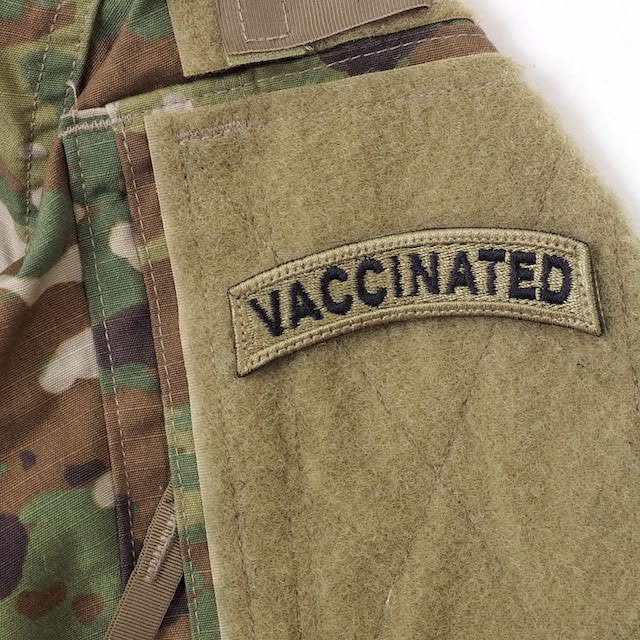 Military Patch (Military Patch) VACCINATED Tab Spice Brown OCP [with hook] [Compatible with Letter Pack Plus] [Compatible with Letter Pack Light]