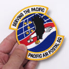 Military Patch（ミリタリーパッチ）PACIFIC AIR POSTAL SQ [2種][フルカラー][スパイスブラウン]【レターパックプラス対応】【レターパックライト対応】