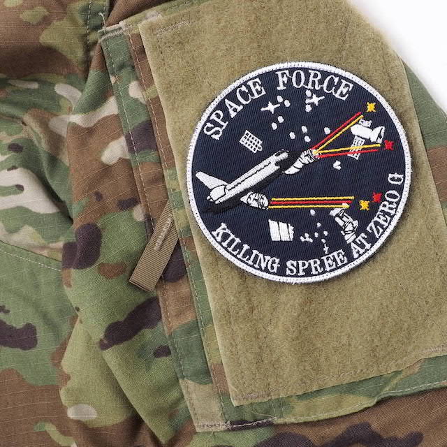 Military Patch（ミリタリーパッチ）SPACE FORCE KILLING SPREE AT ZERO G パッチ [フック付き]【レターパックプラス対応】【レターパックライト対応】