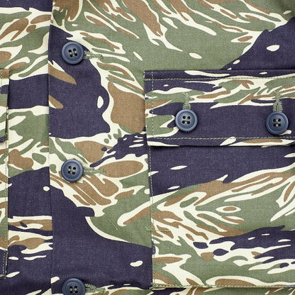 SESSLER Vietnam Tiger Stripe Jacket 3 Pocket Blue Tiger Vietnam Tiger Stripe Jacket [100% Cotton] [Blue Tiger] [Nakata Shoten]