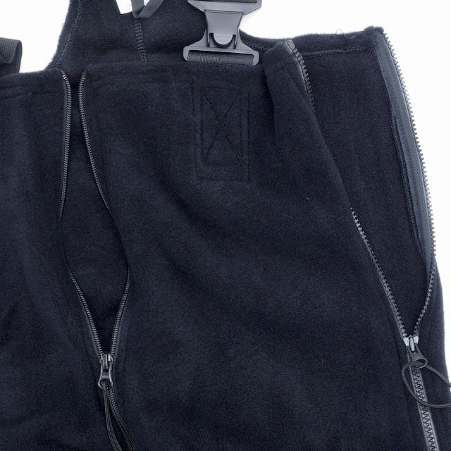 US (US military release product) fleece overalls black [unused]
