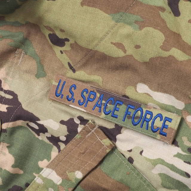 Military Patch（ミリタリーパッチ）U.S. SPACE FORCE テープ OCP [フック付き]【レターパックプラス対応】【レターパックライト対応】