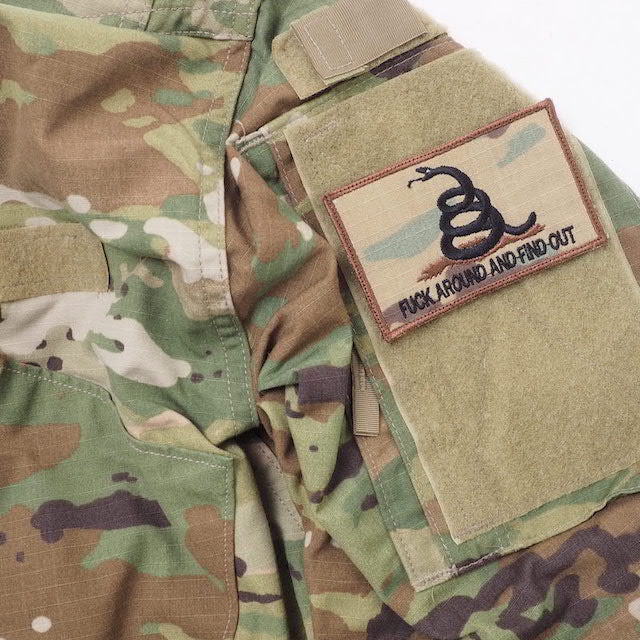 Military Patch FUCK AROUND AND FIND OUT patch [with hook] [Compatible with Letter Pack Plus] [Compatible with Letter Pack Light]