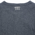 AVIREX（アヴィレックス）RIB S/S ヘンリーネック[4色]【レターパックプラス対応】