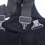 US (US military release product) fleece overalls black [unused]