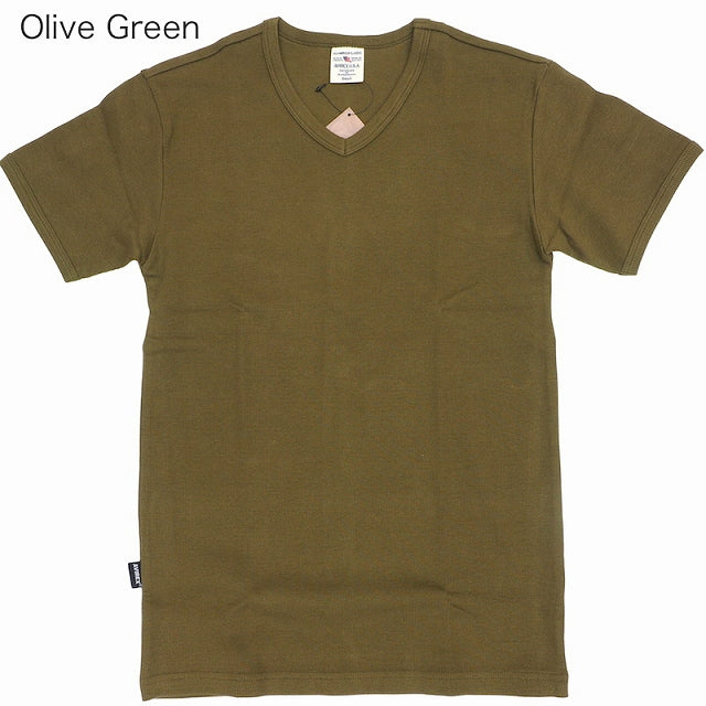 AVIREX（アヴィレックス）RIB S/S Vネック Tシャツ [4色]【レターパックプラス対応】