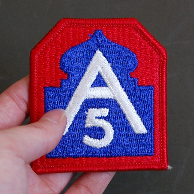 Military Patch Army U.S. Northern Army 5th Army [Full color] [Letter Pack Plus compatible] [Letter Pack Light compatible]