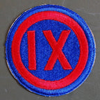 Military Patch US Army 9th Corps [Full Color] [Letter Pack Plus compatible] [Letter Pack Light compatible]