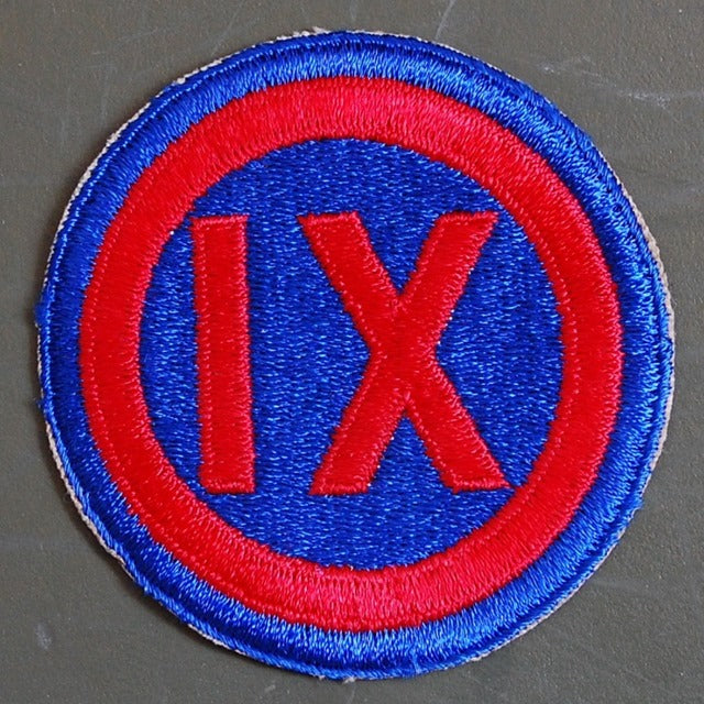 Military Patch US Army 9th Corps [Full Color] [Letter Pack Plus compatible] [Letter Pack Light compatible]