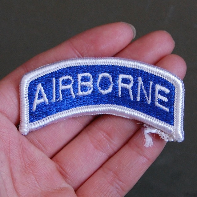 Military Patch US Army AIRBORNE Tab [Full Color] [Letter Pack Plus Compatible] [Letter Pack Light Compatible]