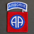 Military Patch（ミリタリーパッチ）米陸軍 第82空挺師団 AIRBORNEタブ[フルカラー]【レターパックプラス対応】【レターパックライト対応】