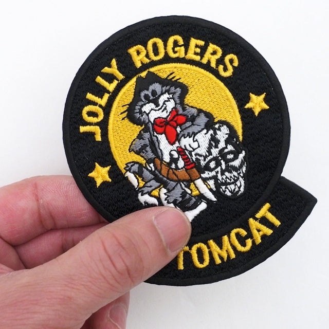 Military Patch JOLLY ROGERS TOM CAT [Letter Pack Plus compatible] [Letter Pack Light compatible]
