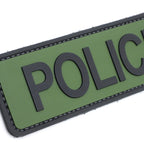 5ive Star Gear (ファイブスターギア) ミリタリー ラバーパッチ POLICE 6インチX2インチ MORALE PATCH [2色][フック付き]【レターパックプラス対応】【レターパックライト対応】