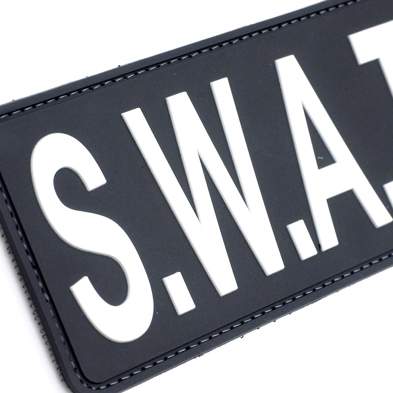 5ive Star Gear (ファイブスターギア) ミリタリー ラバーパッチ S.W.A.T. 6インチX3インチ MORALE PATCH [2色][フック付き]【レターパックプラス対応】【レターパックライト対応】