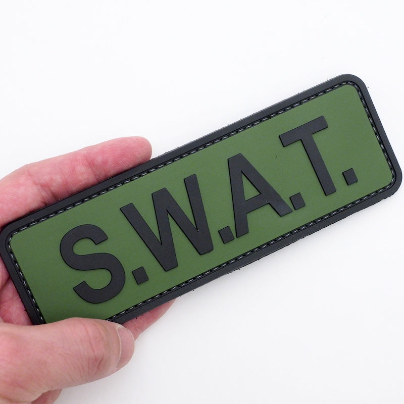 5ive Star Gear (ファイブスターギア) ミリタリー ラバーパッチ S.W.A.T. 6インチX2インチ MORALE PATCH[フック付き]【レターパックプラス対応】【レターパックライト対応】