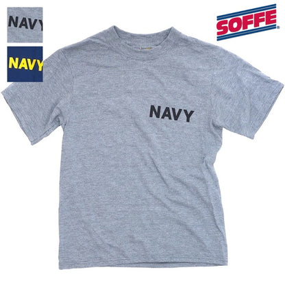 SOFFE NAVY Logo Short Sleeve Tee [D0007515] [2 colors] [Letter Pack Plus compatible]