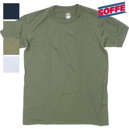 SOFFE(ソフィー)BASE LAYER Crew Neck 3 Pack Tee [M280-3][Made IN USA][50% Cotton 50% Polyester jersey][4色]【レターパックプラス対応】