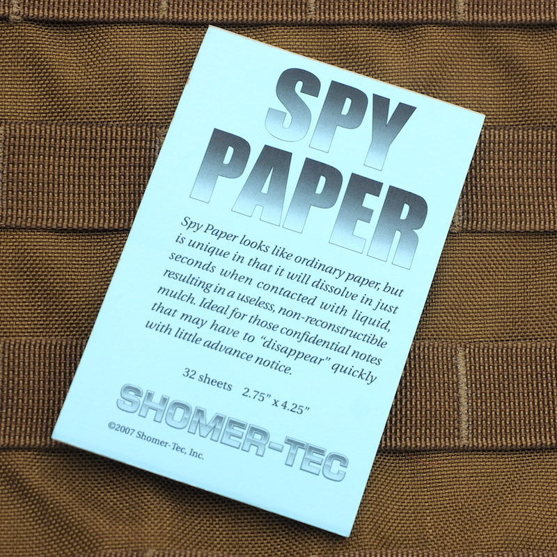 MILITARY(ミリタリー) スパイペーパー [SPY PAPER]【レターパックプラス対応】【レターパックライト対応】