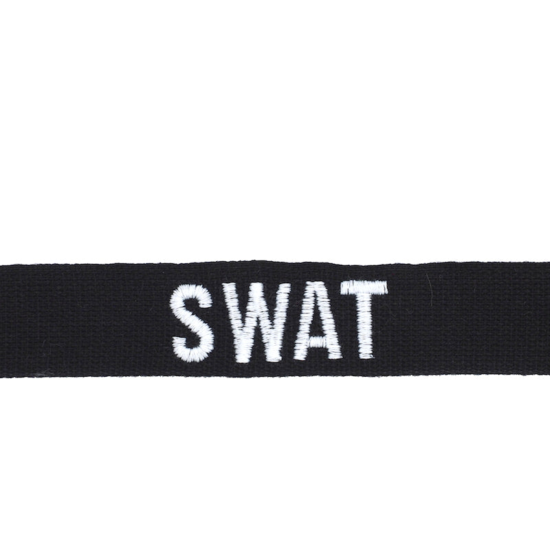 Military Patch SWAT Tape [BLACK] [Cotton] [Letter Pack Plus compatible] [Letter Pack Light compatible]