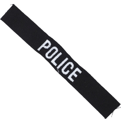 Military Patch POLICE Tape [BLACK] [Cotton] [Compatible with Letter Pack Plus] [Compatible with Letter Pack Light]