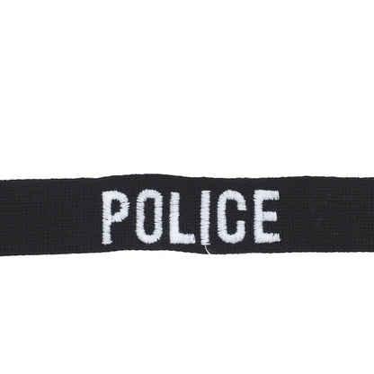 Military Patch POLICE Tape [BLACK] [Cotton] [Compatible with Letter Pack Plus] [Compatible with Letter Pack Light]