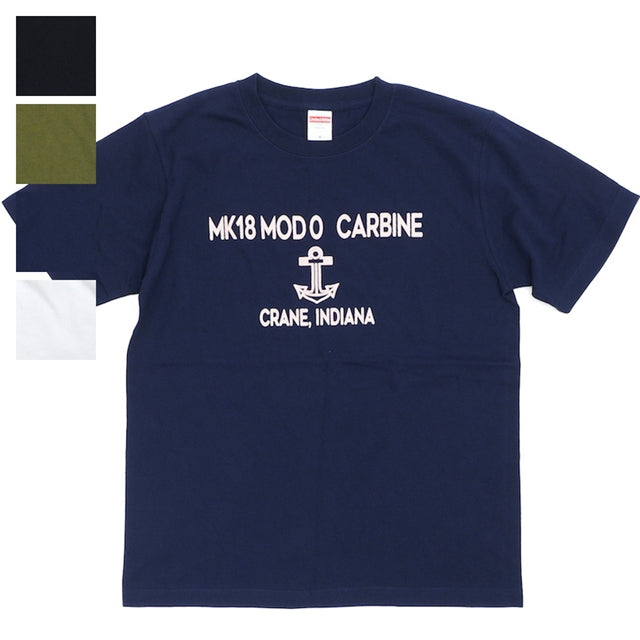 【クリアランスSALE】Military Style（ミリタリースタイル）Tシャツ MK18 MOD0 CARBINE  ショートスリーブ Tシャツ[4色][抜き染め][染み込み]【レターパックプラス対応】