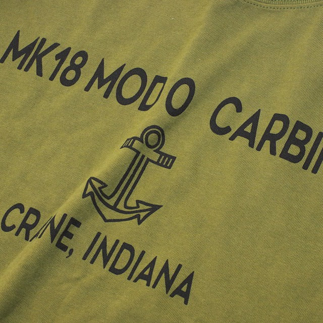 【クリアランスSALE】Military Style（ミリタリースタイル）Tシャツ MK18 MOD0 CARBINE  ショートスリーブ Tシャツ[4色][抜き染め][染み込み]【レターパックプラス対応】