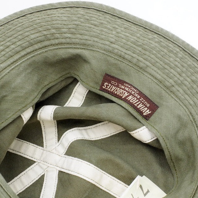 BUZZ RICKSON'S（バズリクソン）AVIATION ASSOCIATES O.D.HERRINGBONE ARMY HAT[BR02537]