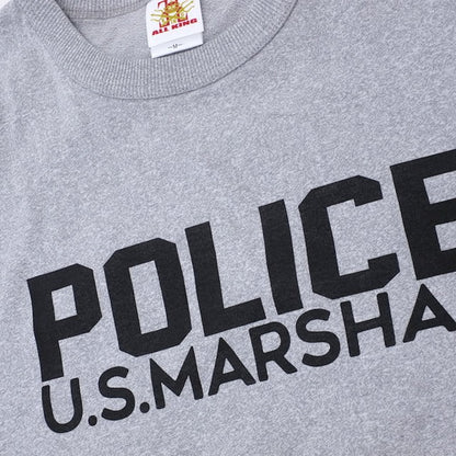 ALL KING（オールキング）POLICE U.S.MARSHAL S/S Tシャツ[3色]【レターパックプラス対応】