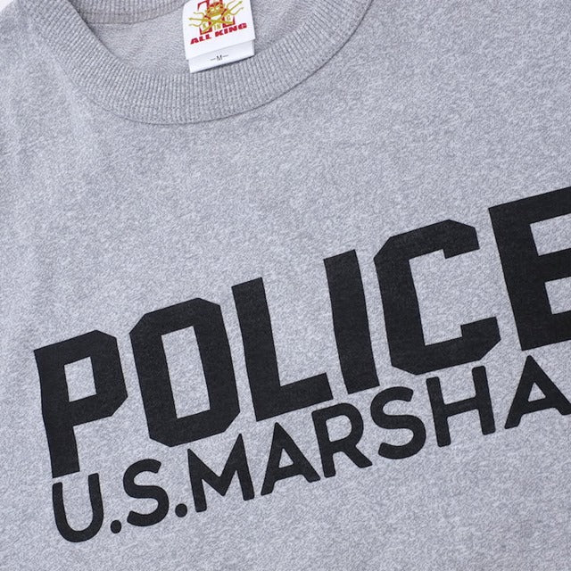 【クリアランスSALE】ALL KING（オールキング）POLICE U.S.MARSHAL S/S Tシャツ[3色]【レターパックプラス対応】