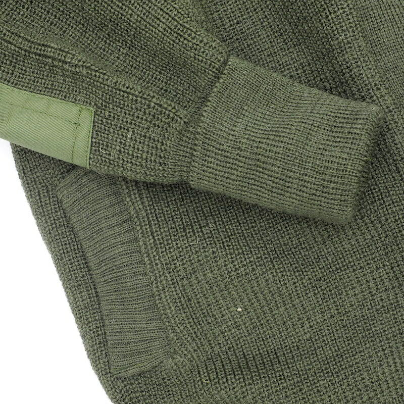 KEMPTON Woolly Pully フロントジップセーター [ドイツ国旗パッチ] [OD]