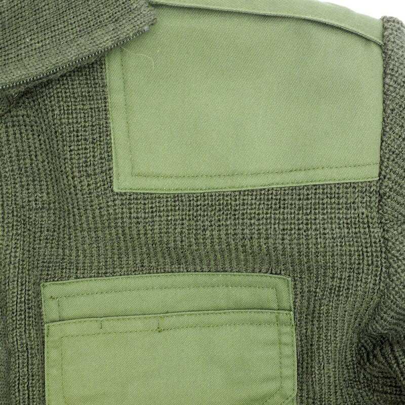 KEMPTON Woolly Pully フロントジップセーター [ドイツ国旗パッチ] [OD]